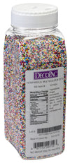 DECOPAC Multi-Colored Nonpareils, 30oz/85g, Fancy Sprinkles in Handheld Container, Edible Sprinkles For Celebration Cakes, Cupca