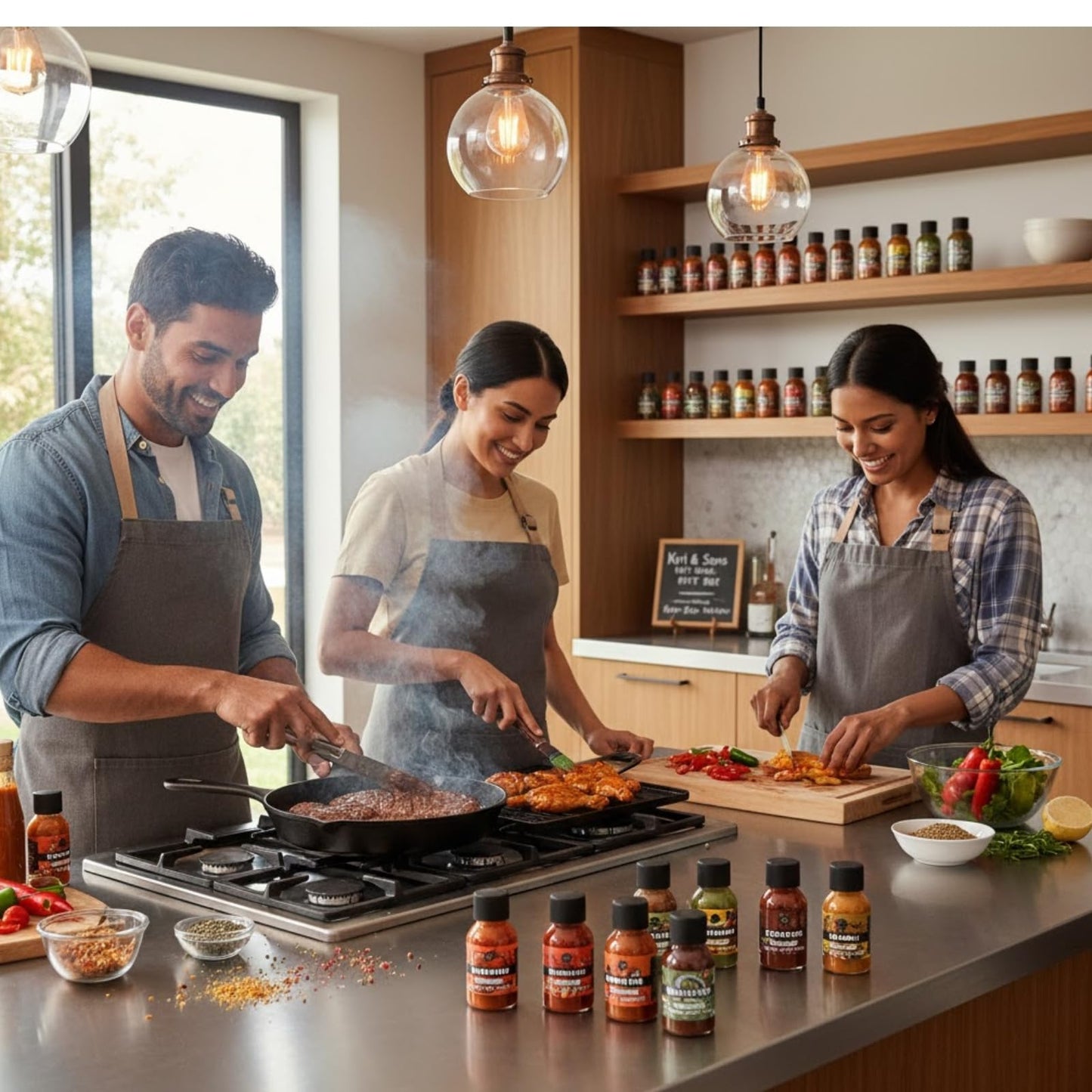 Kiri & Sons Hot Sauce Gift Set – Master Collection Sampler Box, 30 Assorted Gourmet Flavors for Cooking & Dipping, 44.73 cm