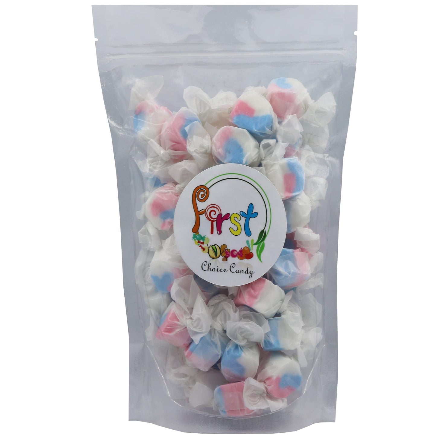 Variety Gourmet Saltwater Taffy (American Patriotic Red White Blue, 5 Pound)