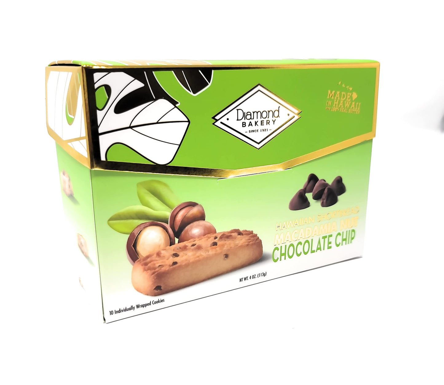 Diamond Bakery - Macadamia Nut Hawaiian Shortbread Cookies 4 oz (Chocolate Chip)