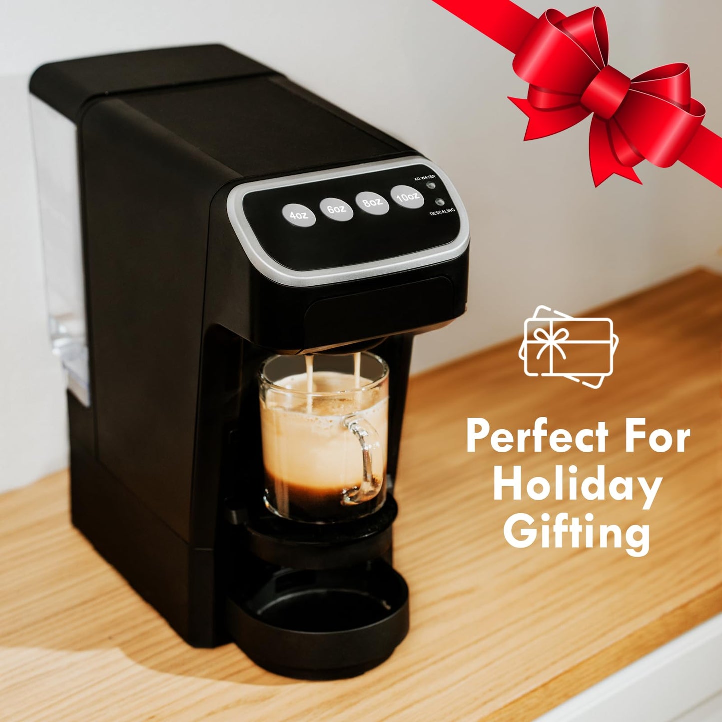 PeleCafe Coffee Machine - Compatible with Senseo Pods - Fast Brewing Single-Serve Coffee Maker with Rich Flavor Extraction  Crema Layer  Space-Saving Sleek Design  Barista-Quality Taste