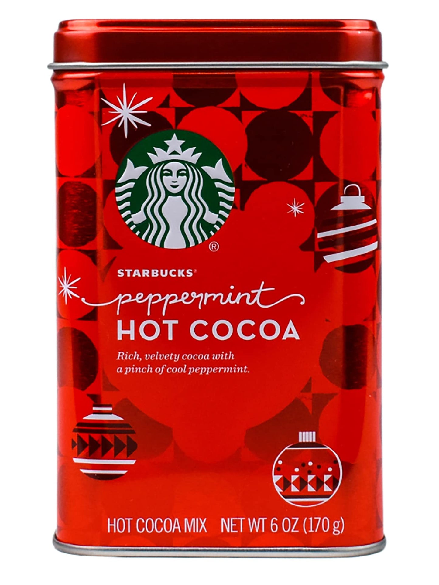 Starbucks Hot Cocoa Mix, 6 Ounce Classic Hot Cocoa Peppermint, 6 Ounce (Pack Of 3)