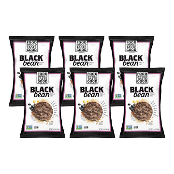 Food Should Taste Good Tortilla Chips, 5.5oz, Pack of 6 (Black Bean)