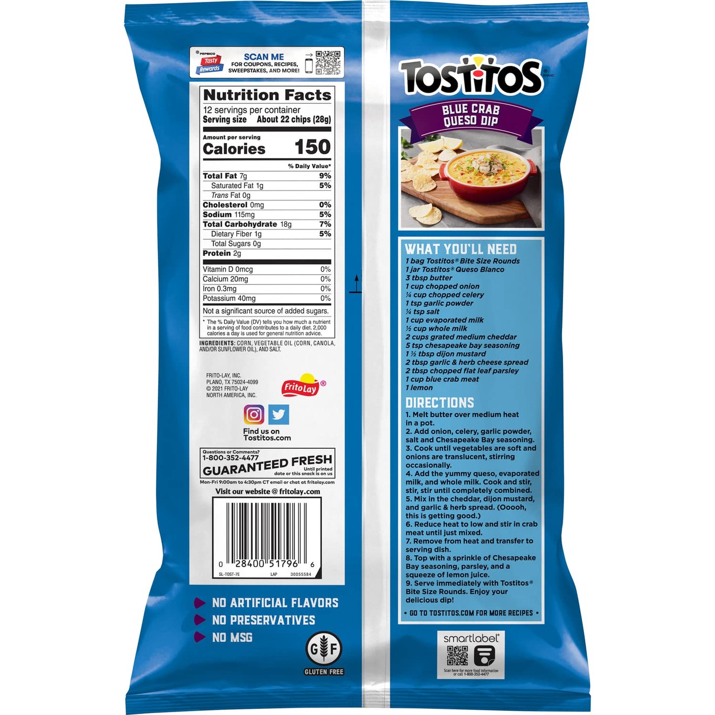 Tostitos Tortilla Chips Bite Size Rounds Bag, 12 Oz