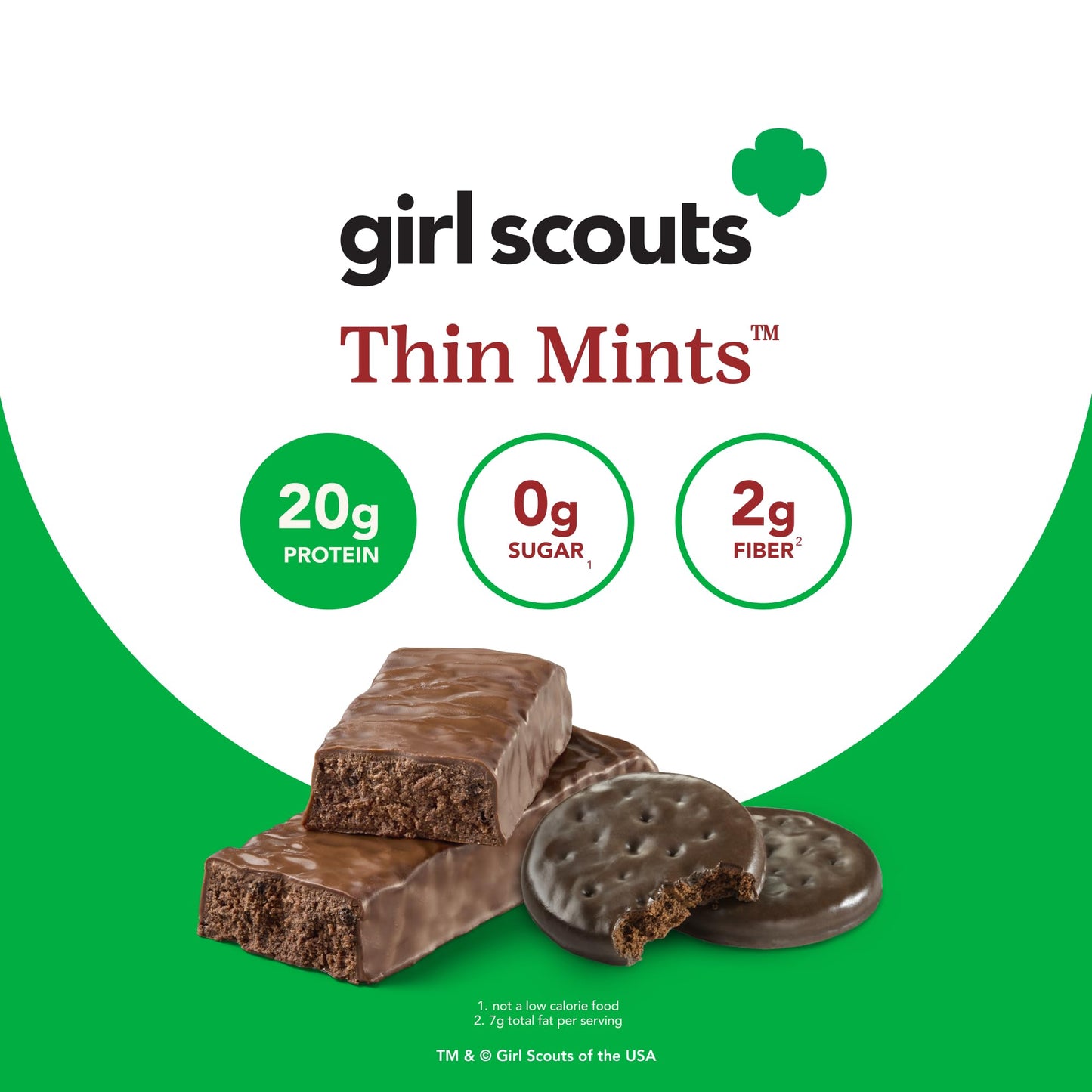 Think! Protein Bars, High Protein Snacks, Gluten Free, Kosher Friendly, Girl Scouts Thin Mint, Nutrition Bars, 2.1 Oz Per Bar, 1