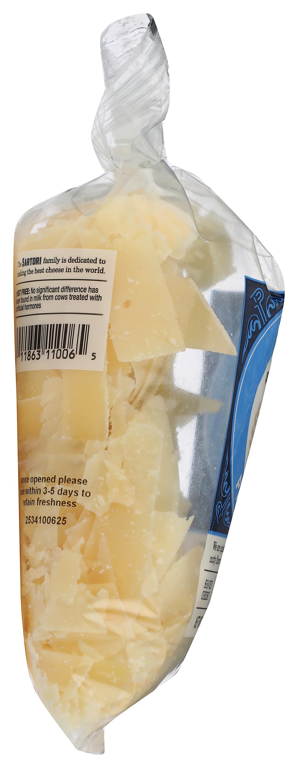 Sartori Cheese, Shaved Parmesan, 7Ounce