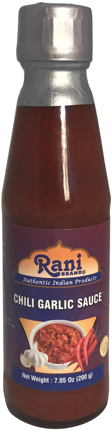 Rani Chili Garlic Sauce 7oz (200g) Glass Jar, Vegan, Perfect for dipping, Savory Dishes & french fries! ~ Gluten Free | NON-GMO 