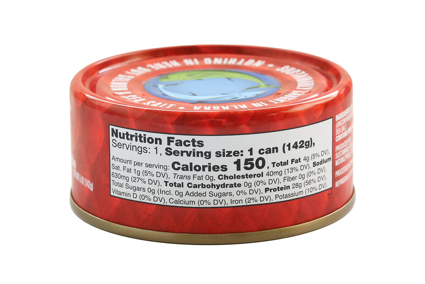 Sustainable Seas Wild Sockeye Salmon, Skinless & Boneless, 5 Oz (Pack Of 12)