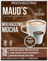 Maud's Chocolate Mocha Cappuccino Coffee Pods, 36ct - Mochaccino Mocha Flavor - Made with Gourmet Arabica Coffee, Recyclable Pod
