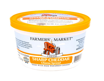 Shelf-Stable Cheese Spread - Gourmet Sharp Cheddar Spreadable Cheese for Crackers, Chips & Pretzels, Creamy Cheese Dip for Snack