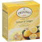Twinings Tea, Tea, Lemon & Ginger, Pack Of 6, Size 50 Bag - No Artificial Ingredients6