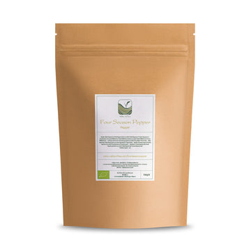Four Peppercorn Rainbow Blend Organic - Pepper Blend For Grinder - Peppercorn Multi Colored Mix Gourmet Melange 4 Peppercorn Ble