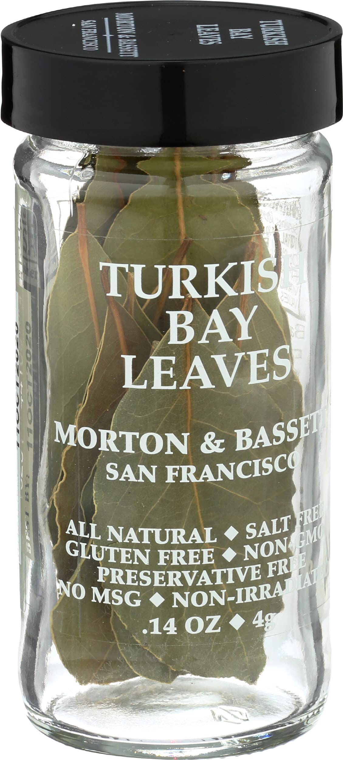 Morton & Bassett Turkish Bay Leaves, 0.1 Ounce, Perfect for Cooking, Pack of 1