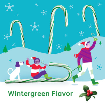 Brach'S Wintergreen Christmas Candy Canes, Minty Twist On A Holiday Classic, 12Ct - Perfect For Stocking Stuffers, Holiday Gifti