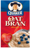 Pepsico Quaker Hot cereal, Oat Bran, 16 Ounce -- 12 per case