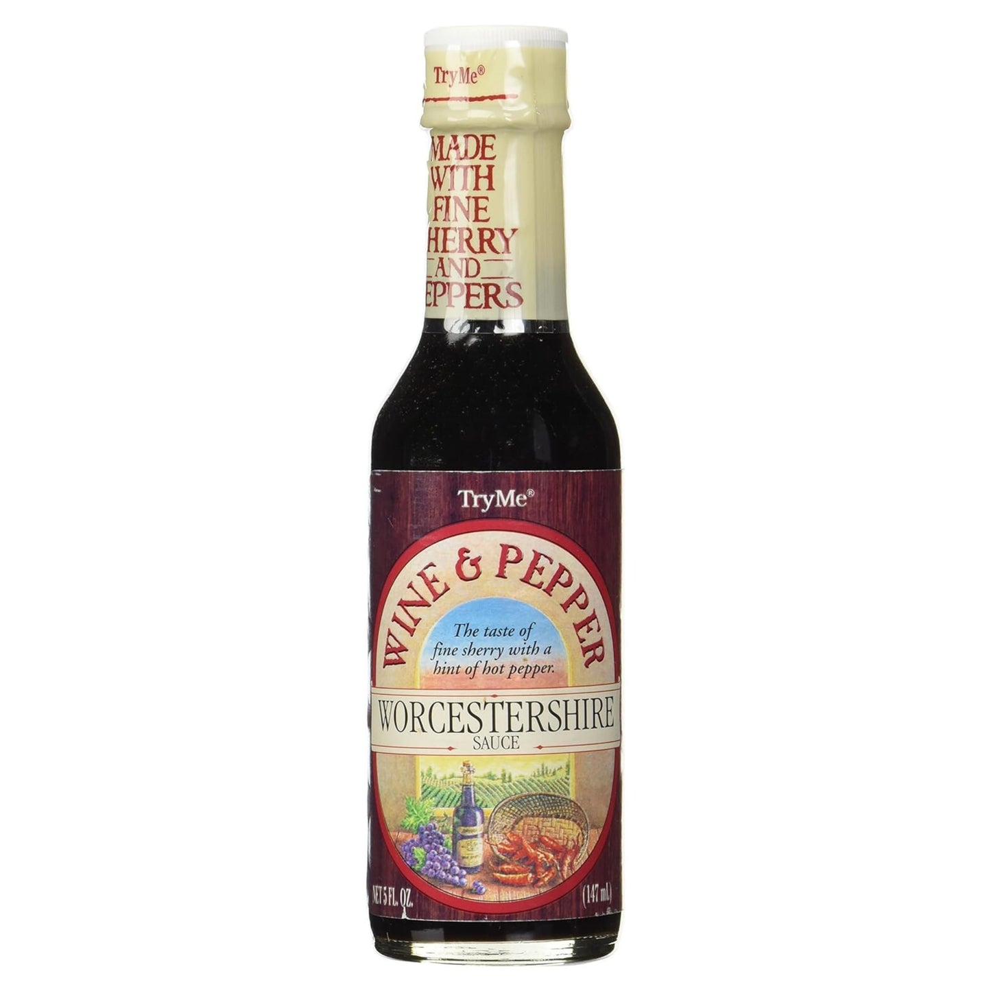 Try Me Worcestershire Sauce, 5oz Bottle, Pack of 1, Flavorful Wine and Pepper Blend