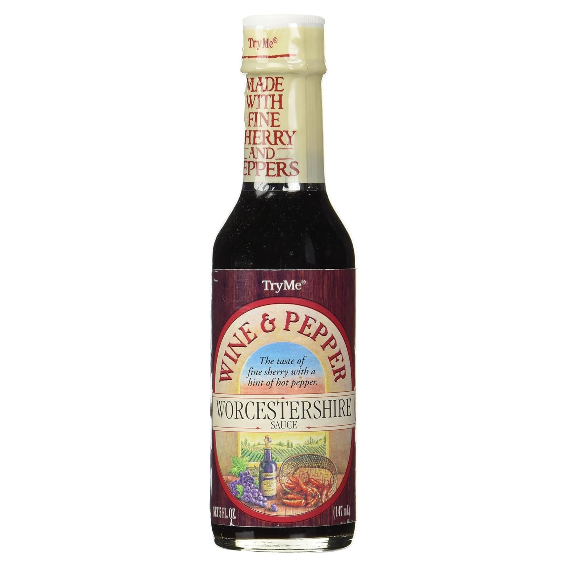 Try Me Worcestershire Sauce, 5oz Bottle, Pack of 1, Flavorful Wine and Pepper Blend