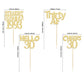 Gyufise 24Pcs Gold Glitter Straight Outta 1993 30th Birthday Cupcake Toppers Hello 30 Thirty Cake Picks Decorations for 30th Bir