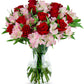 Benchmark Bouquets - Lovely Roses & Alstroemeria (Glass Vase Included) - Fresh Flowers for Delivery - Gift for Mothers Day, Birt