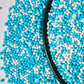 Christmas Sprinkles 130g/4.6oz,Blue White Edible Pearl Sprinkles for Cake Decorations, Baking, Ice Cream, Cookies, Cupcake Toppe