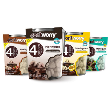 Don't Worry Meringue Cookies Keto Friendly - Low Calories per piece!, Healthy Candy, Gluten Free Cookies, Low Carb, Low Sugar Sn
