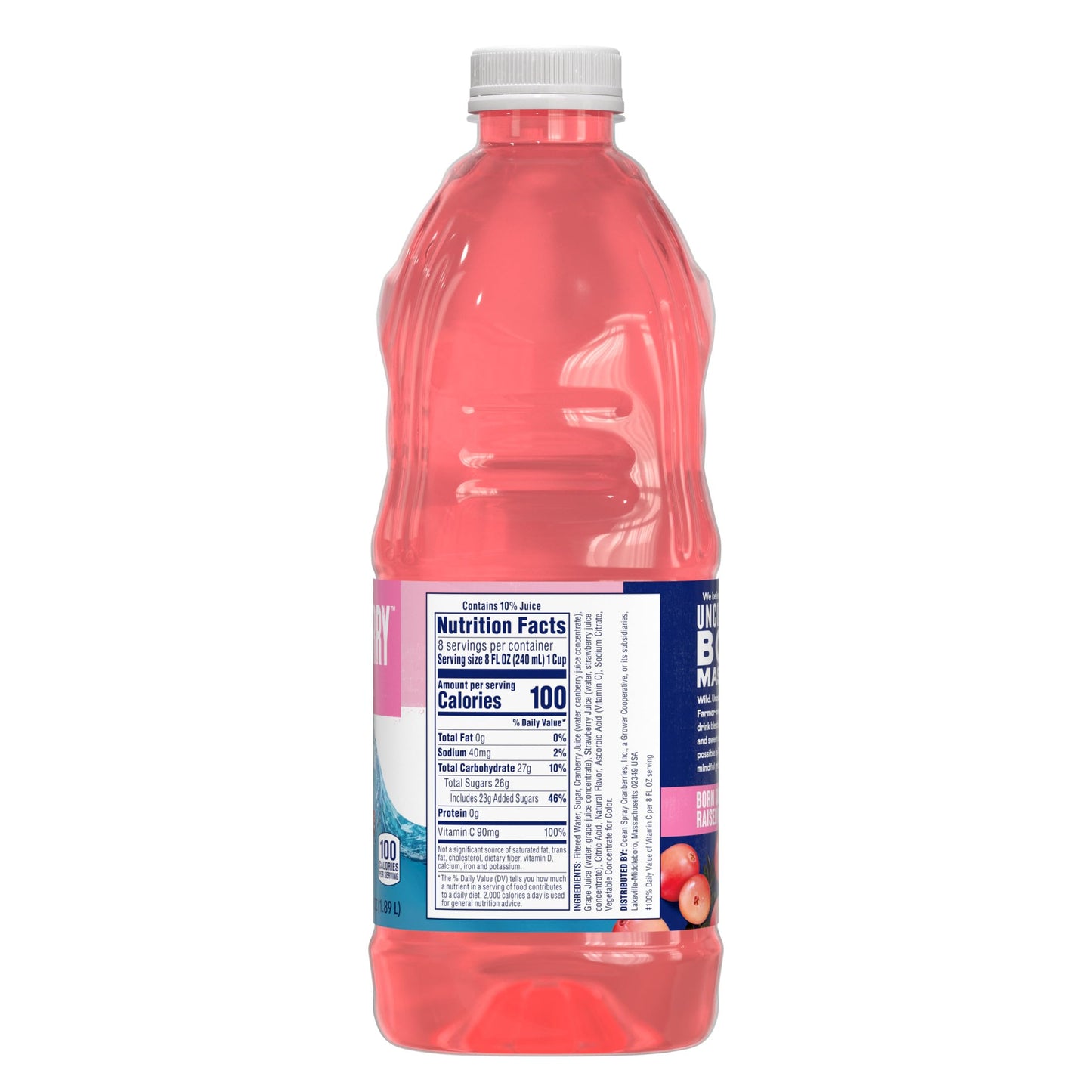 Ocean Spray® White Cran-Strawberry Juice Drink, 64 Fl Oz Bottle (Pack of 1)