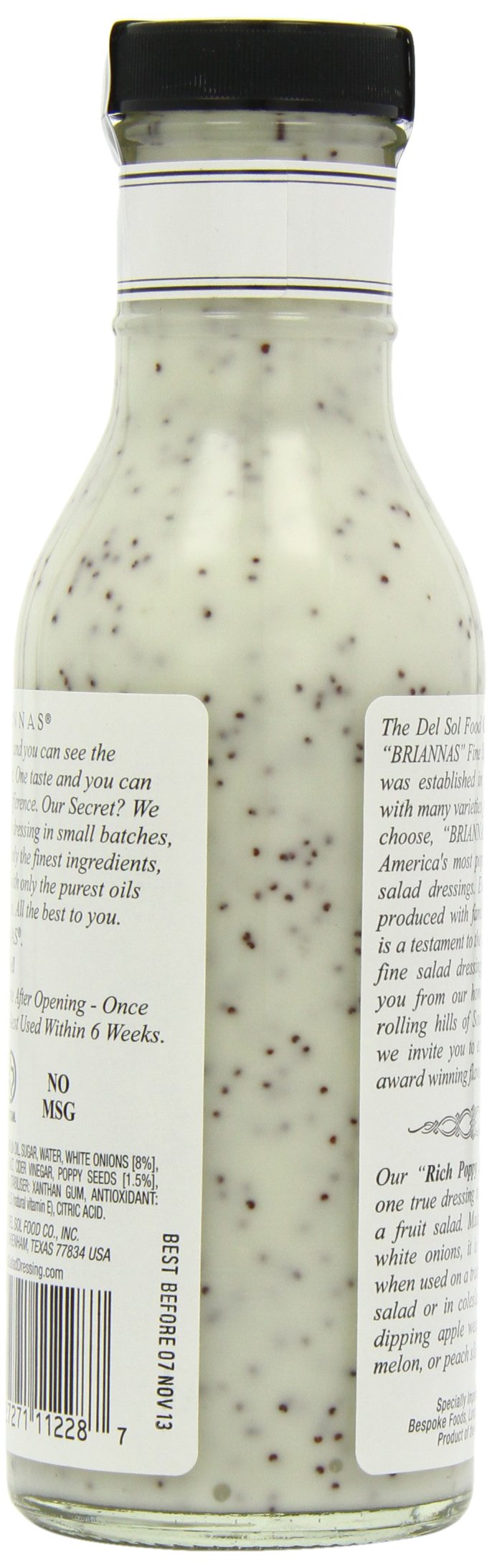 Brianna'S Poppy Seed Dressing, 12-Ounce Bottles (Pack Of 6)