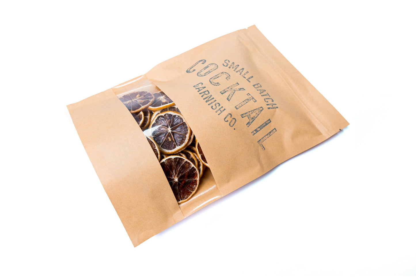 Small Batch Cocktail Garnish Co. Dehydrated Lemon Wheel - 50+ Slices, Glass, 3oz