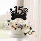 1 Pcs 15Th Birthday Cake Topper Black Glitter Dog Paw Fifteen Years Old Birthday Puppy Dog Bone Cake Pick For Let'S Pawty Baby S