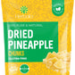 Herbaila Dried Pineapple Chunks, 1 Pound. Dehydrated Pineapple Chunk, Dehydrated Pineapple Bulk, Dried Pineapple Bits. All Natural, Non-Gmo, Lightly Sweetened Dried Pineapples, 16 Oz.