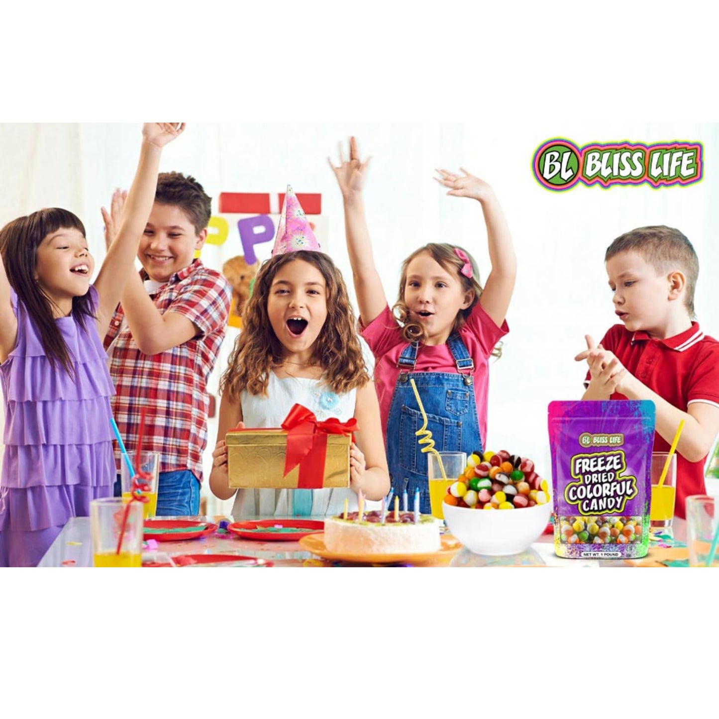 Freeze Dried Skittles 1 Pound Bag (16Oz) Big Boy Freeze Dried Candy Perfectly Crunchy Rainbow Candy Freeze Dry Food Sour Skittle