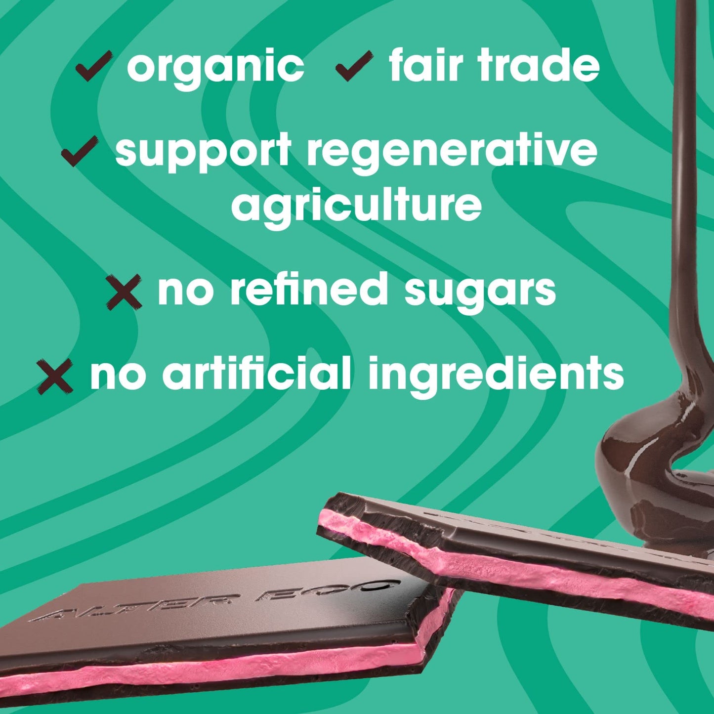 Alter Eco Raspberry Creme Truffle Thins, Chocolate Bar with Gooey Ganache Truffle Filling, Organic, Gluten & Soy-Free, Non-GMO S
