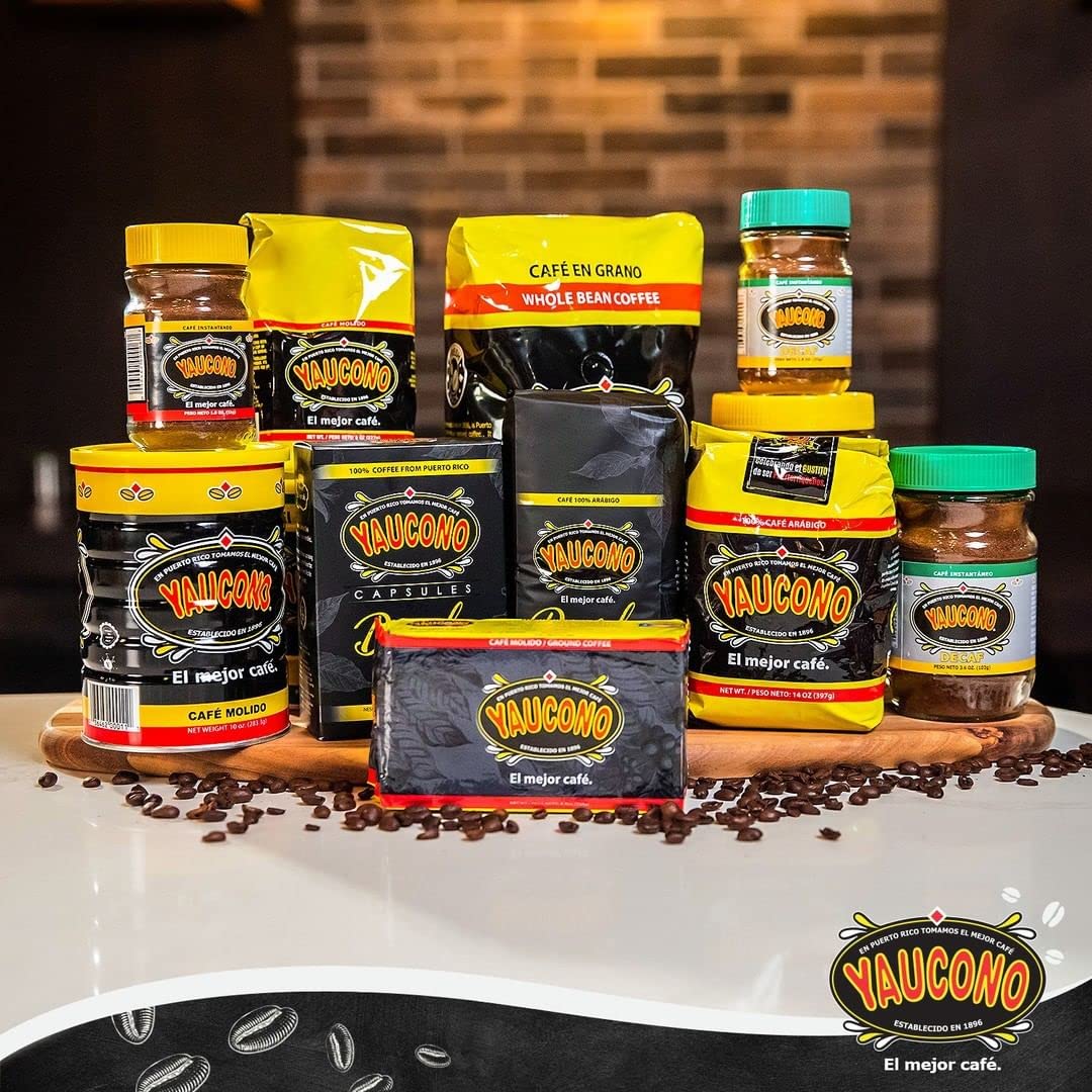 Yaucono Instant Coffee, Medium Roast, Arabica, From Puerto Rico, Glass Jar, 8 Ounce (Pack Of 2)