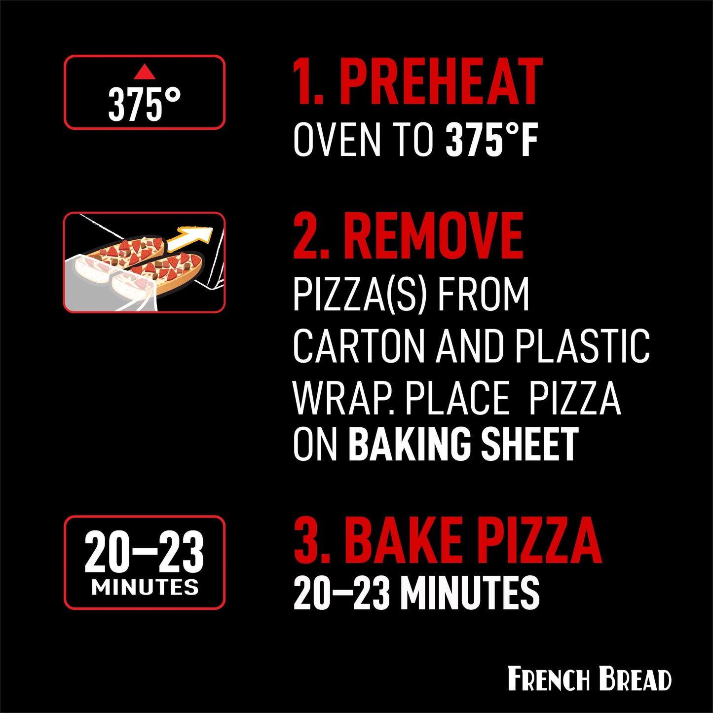 Red Baron, French Bread Pepperoni Pizza, 10.80 oz (Frozen)