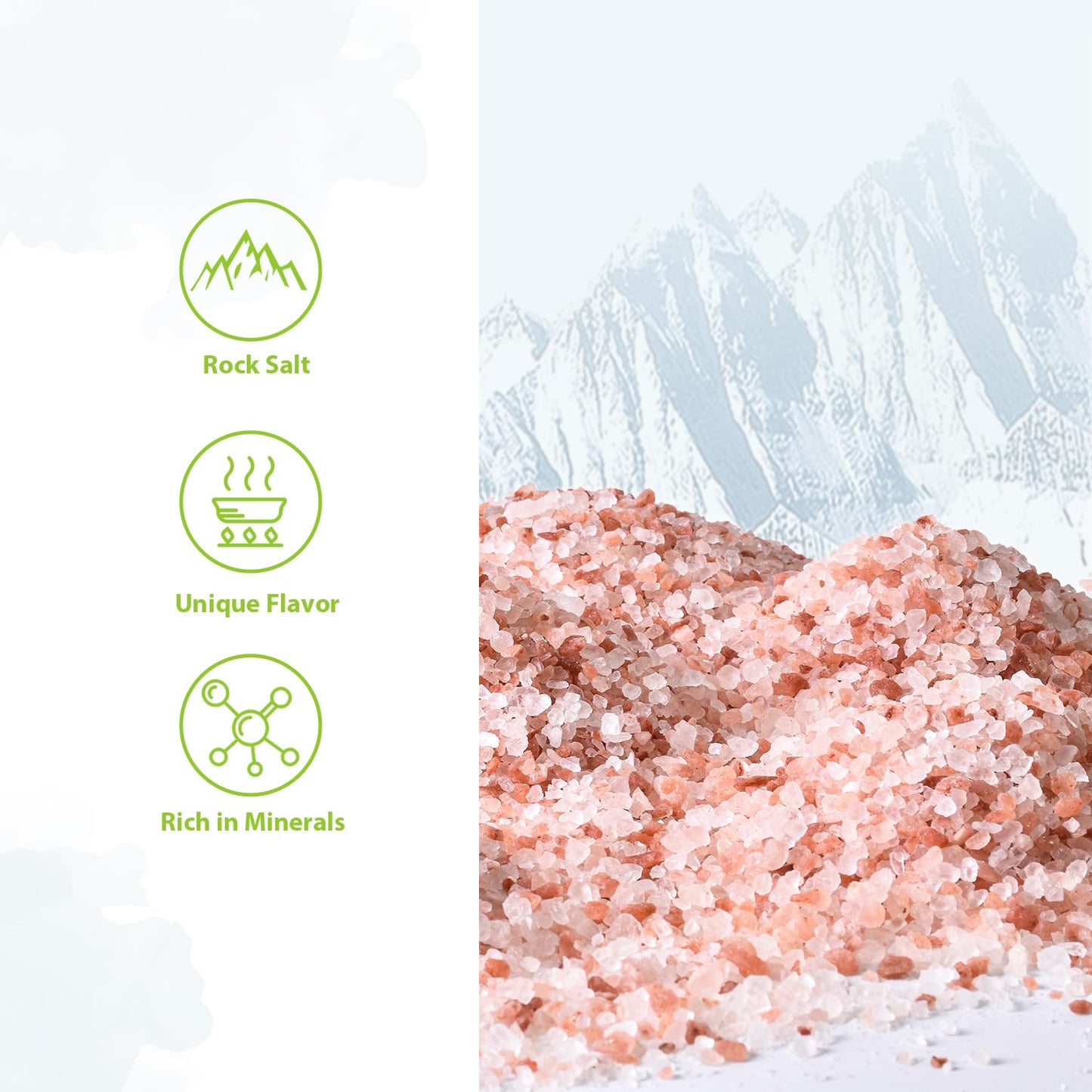 Soeos Salt Grinder Set  Himalayan Pink Salt  Coarse Grain  Salt for Grinder Refill  13.4 Oz (380g)  Refillable Plastic Bottle  Rock Salt  Kosher Salt Set (Pack of 1)