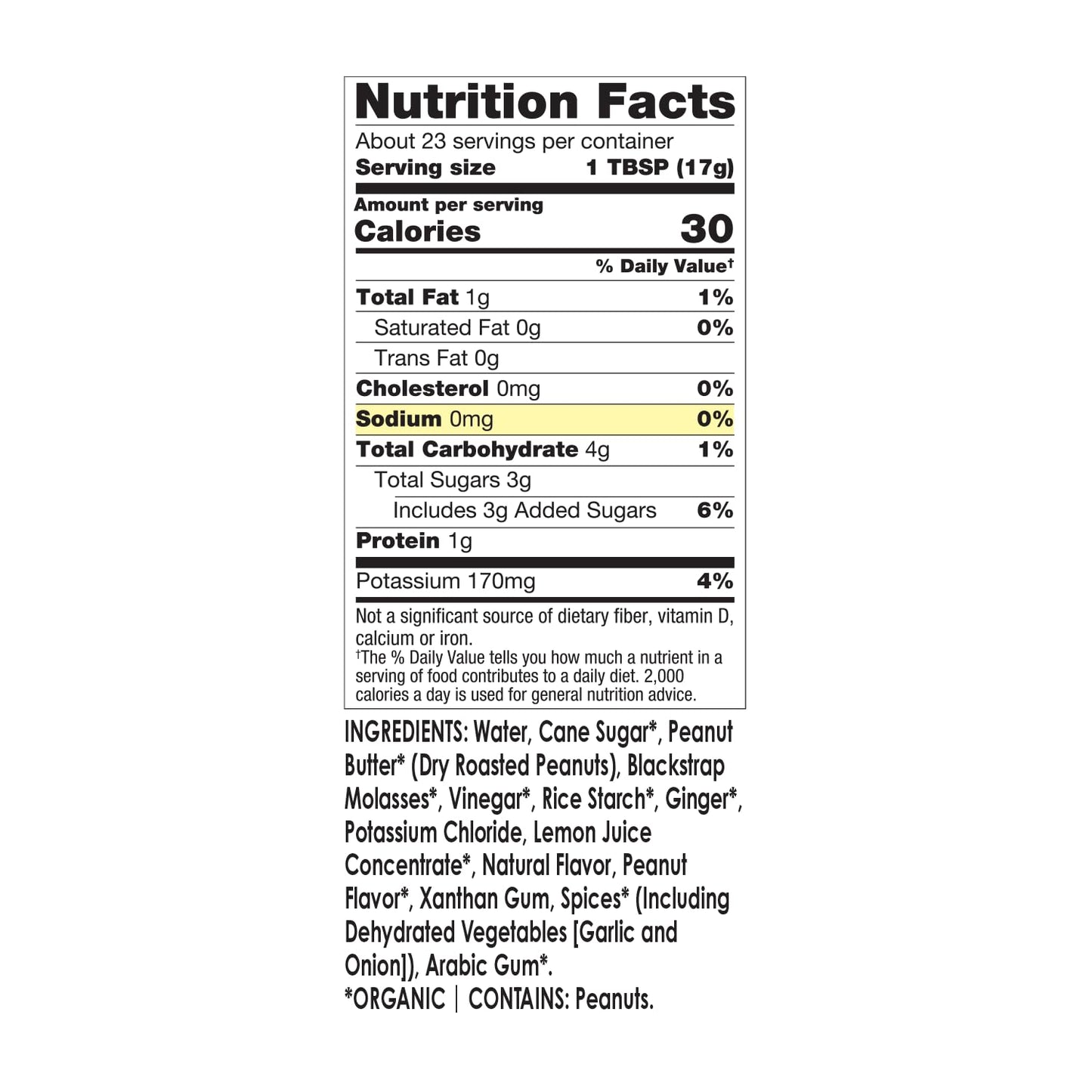 Mr. Spice Organic - Salt Free Sauce (Thai Peanut, Single)
