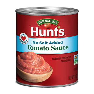 Hunts Tomato Sauce No Salt Added, Keto Friendly, 8 oz