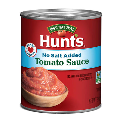 Hunts Tomato Sauce No Salt Added, Keto Friendly, 8 oz