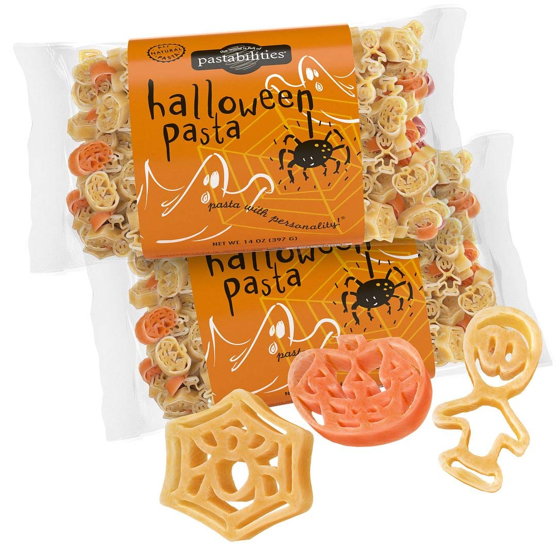 Pastabilities Fun Shaped Pasta for Kids - Halloween - Pumpkin Spider and Ghost Holiday Theme, Non-GMO Natural Wheat and Vegetabl