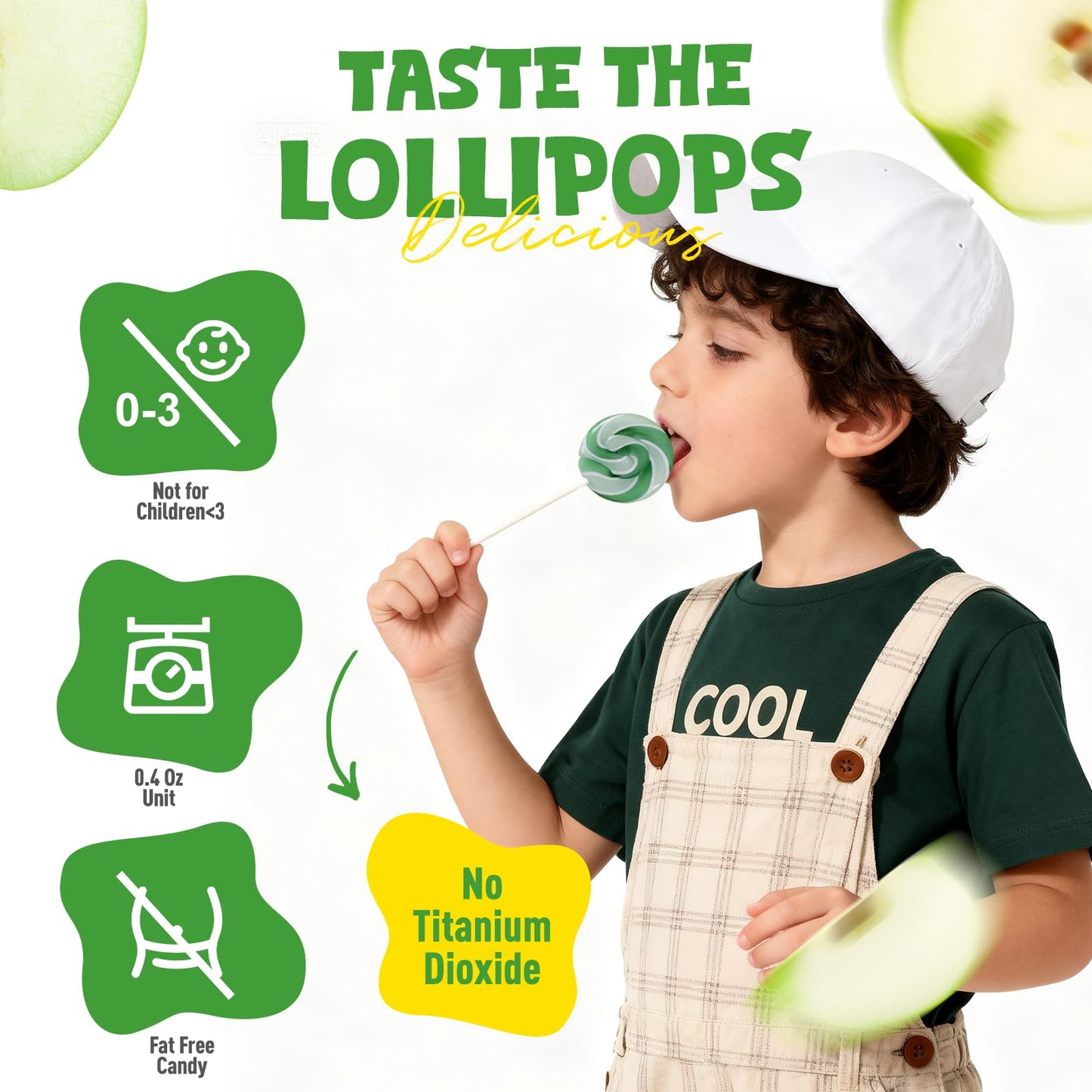 Green Twisty And Swirl Lollipops, Green Candy Individually Wrapped Bulk, St. Patricks Day Lollipops Suckers, Kids Lollipop For Birthday Party, Green Apple Flavor 36 Pack
