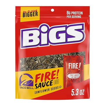 BIGS Sunflower Seeds, Fire Flavor, Easter Basket Stuffer for Sports Fans, 5.35 oz.