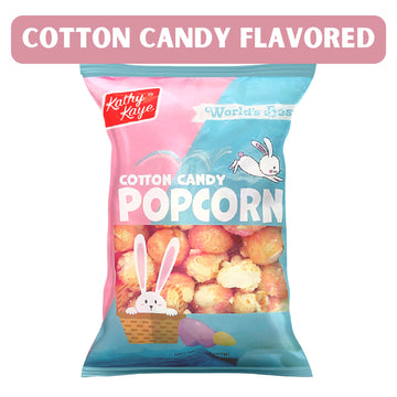 Needzo Pink Popcorn Sharable Snack Bags, Cotton Candy Flavored Already Popped Popcorns, Movie Night Snacks Easter 2024, Pack Of