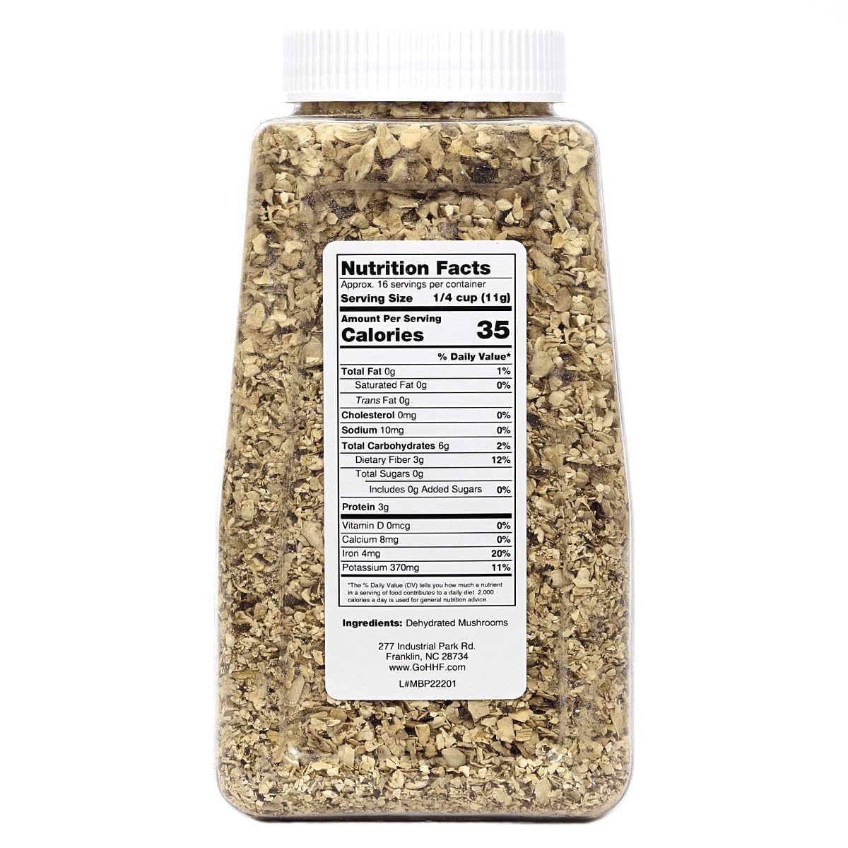 Harmony House Foods Dried Mushroom Bits & Pieces (6 Oz, Quart Size Jar)