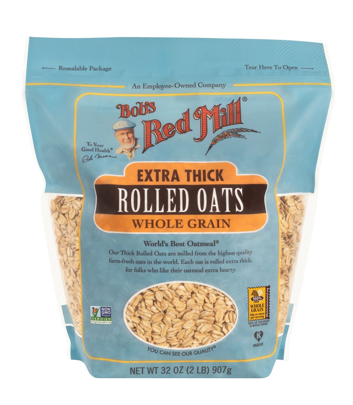Bobs Red Mill Extra Thick Rolled Oats, 32 Oz