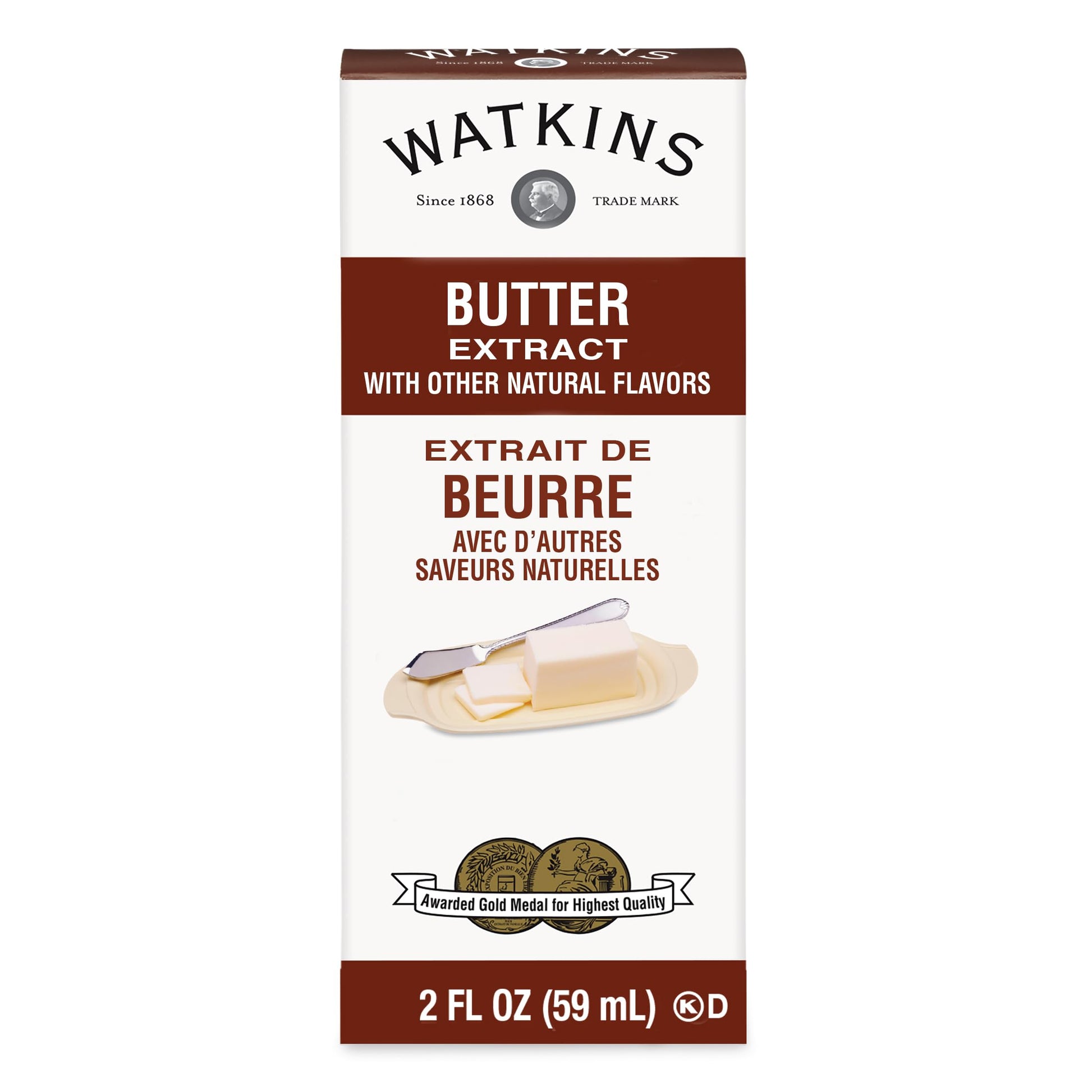 Watkins Butter Extract With Other Natural Flavors, 2 Oz. Bottles, Pack Of 6 (Packaging May Vary)