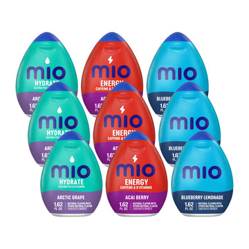 Mio Variety Pack - 9 CT Drink Mixes, Flavors: Arctic Grape, Acai Berry Storm, Blueberry Lemonade, 14.58 Fl Oz