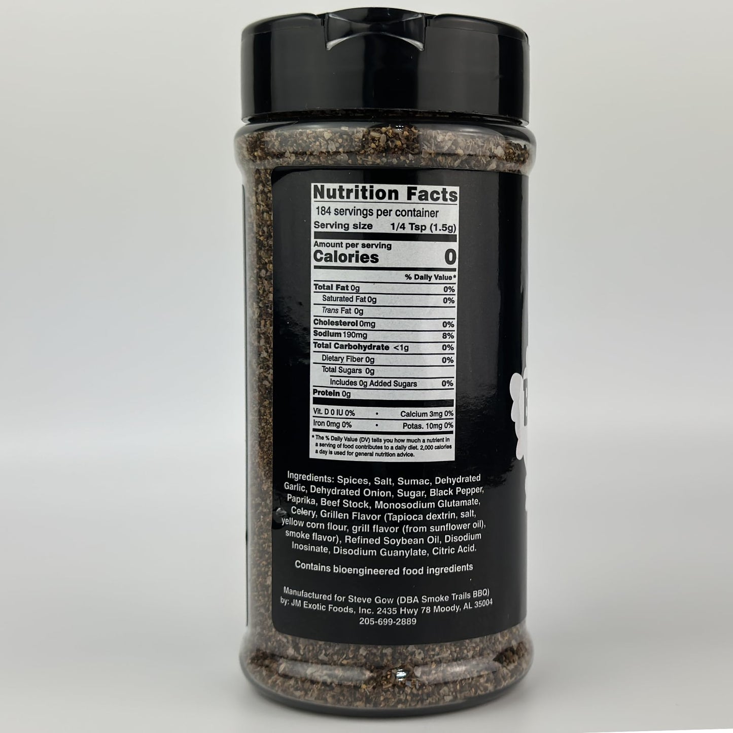 Smoke Trails BBQ BRISKET RUB | BBQ Rub for Texas Brisket by Steve Gow | Great on Brisket, Beef Short Ribs, Steaks, and more