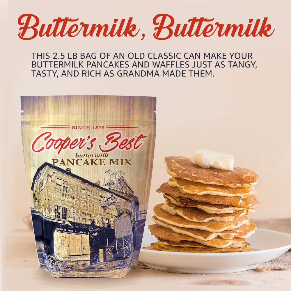 Coopers Best: Buttermilk Pancake And Waffle Mix (2.5 Lb Bag) - Based On Original 1876 Recipe - An Old Favorite Perfect For Any T