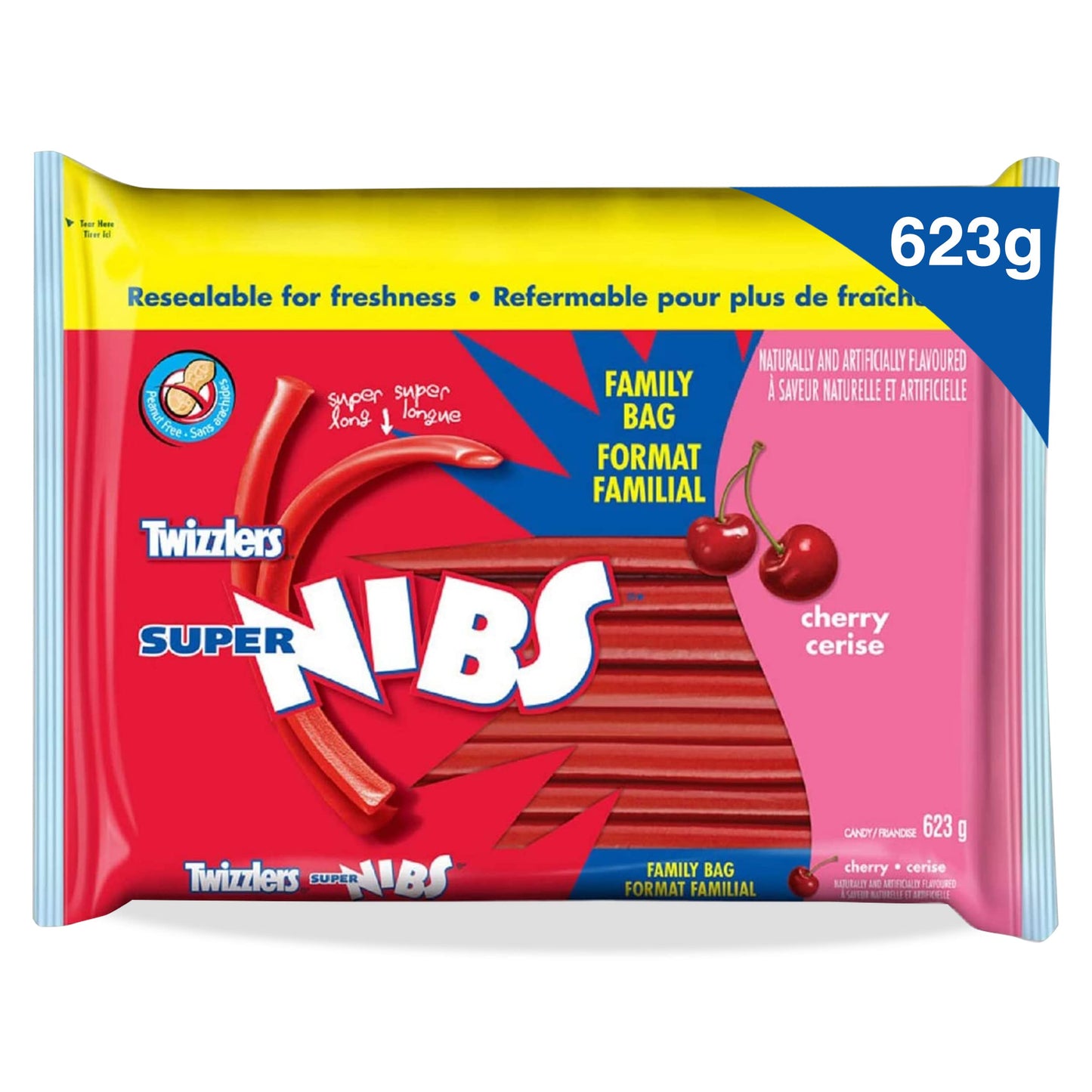 Twizzlers Super Nibs Cherry Flavored (623G / 22Oz Per Pack)