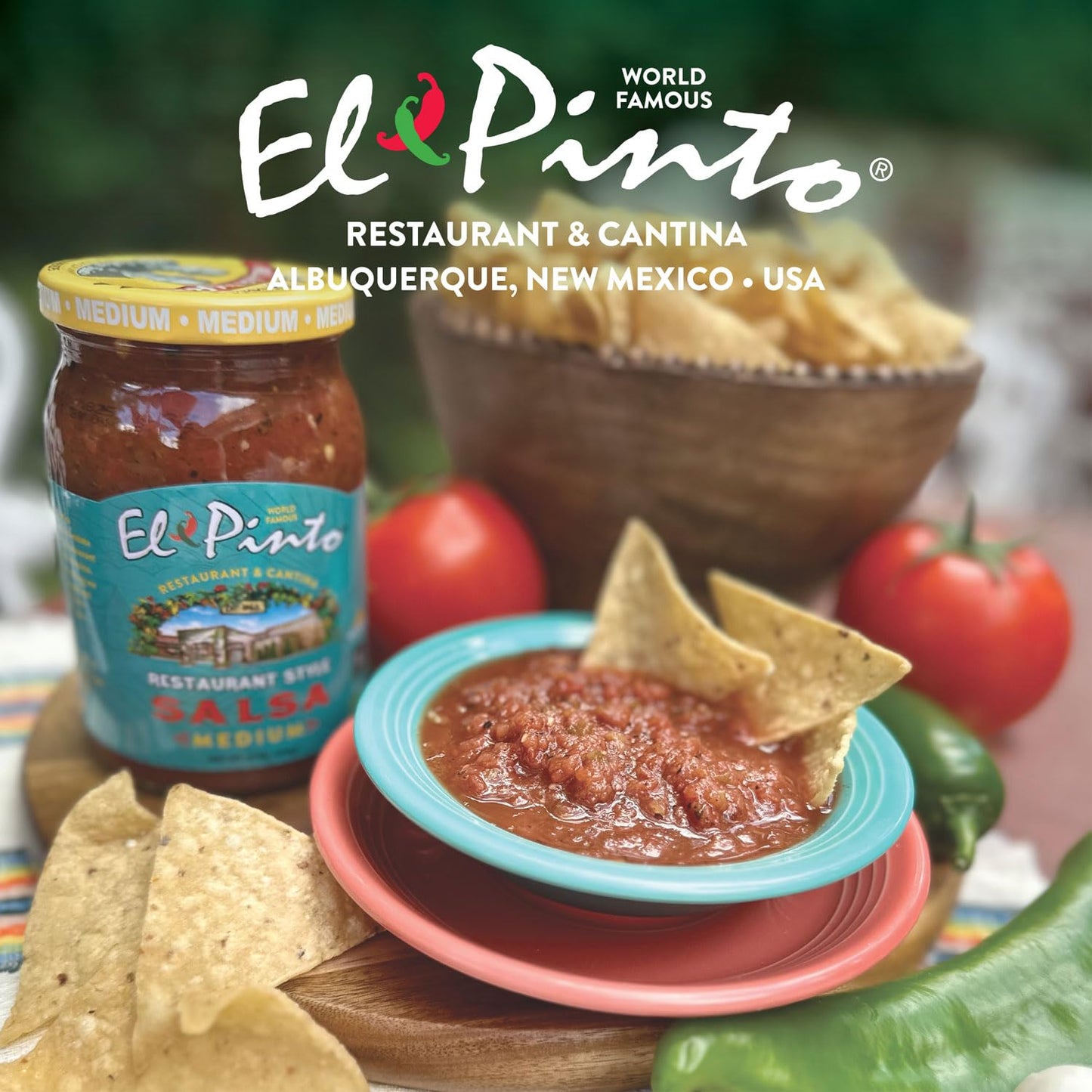 El Pinto Restaurant Style Medium Salsa, 16 Ounce (Pack of 6)